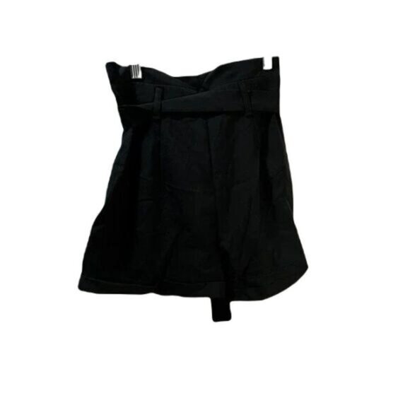 Nastygal Paperbag Belted Shorts High Waisted Black Size‎ 0 - Picture 2 of 5